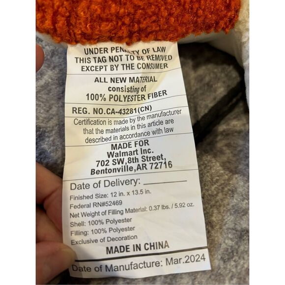 Celebrate mushroom pillows, set of 2 Halloween Fall decoration - Picture 6 of 6